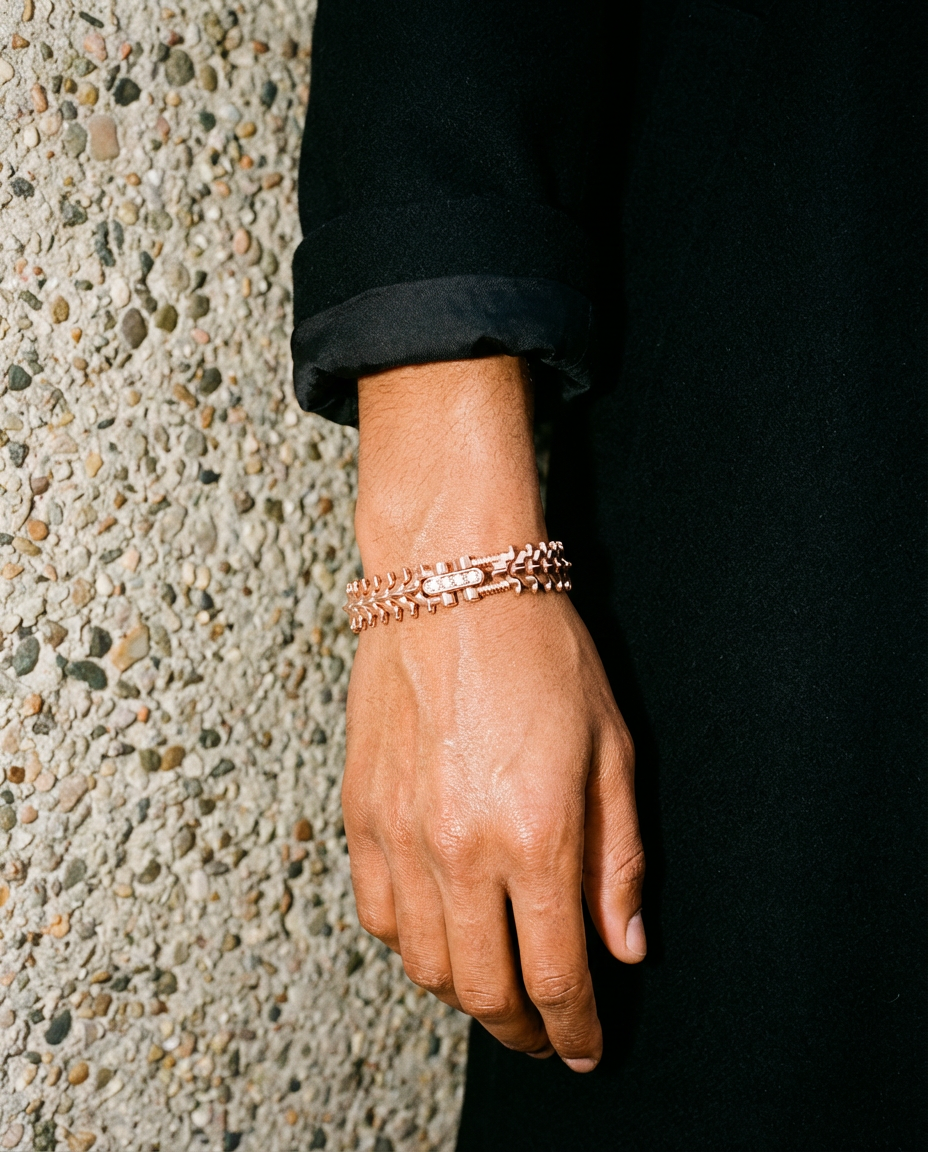 Rose Gold - SPINALE BRACELET | MEDIUM 12MM 18K GOLD