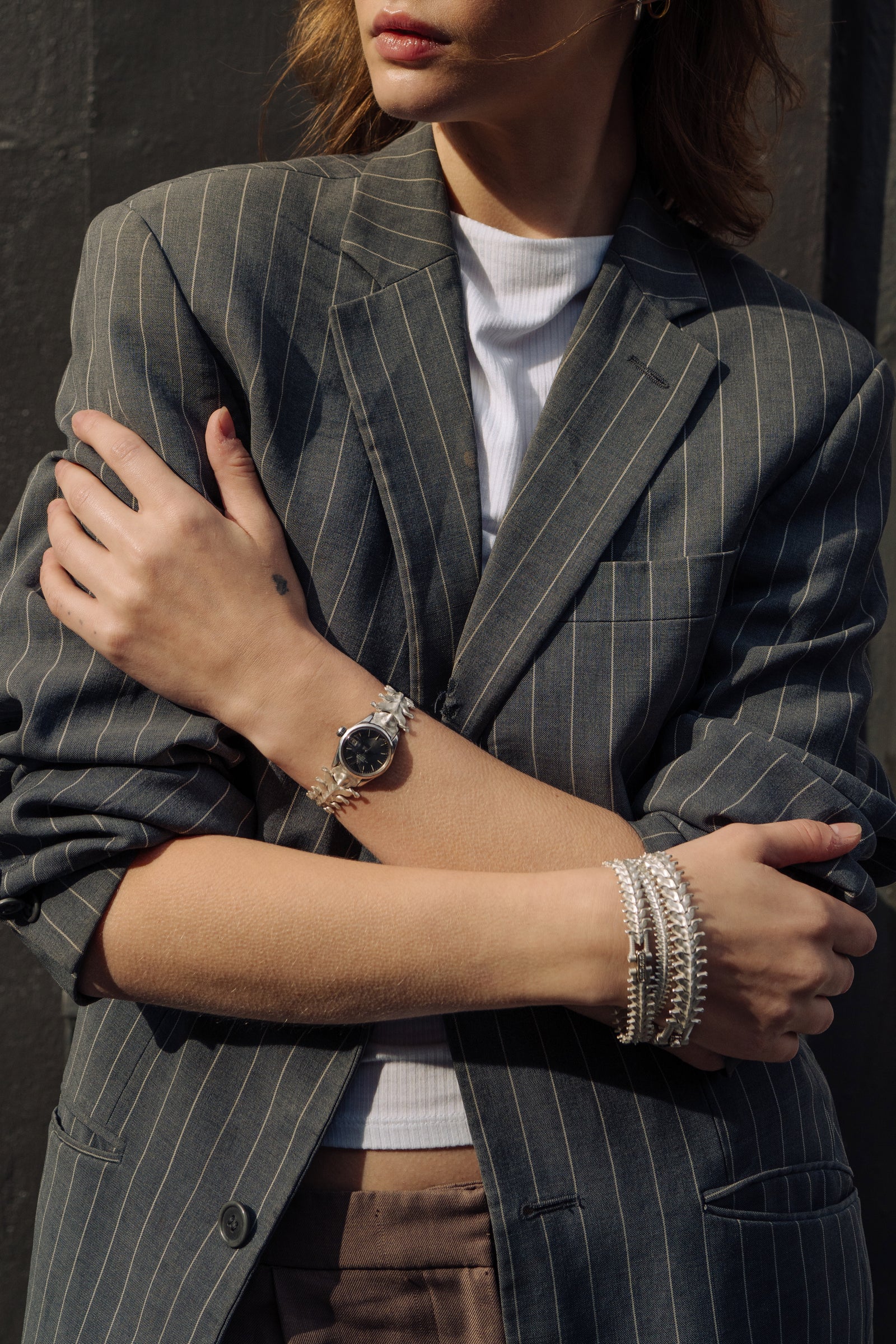 Silver Spinale Bracelets