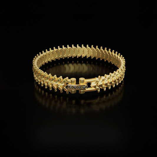 Yellow Gold - SPINALE BRACELET | MEDIUM 12MM 18K GOLD
