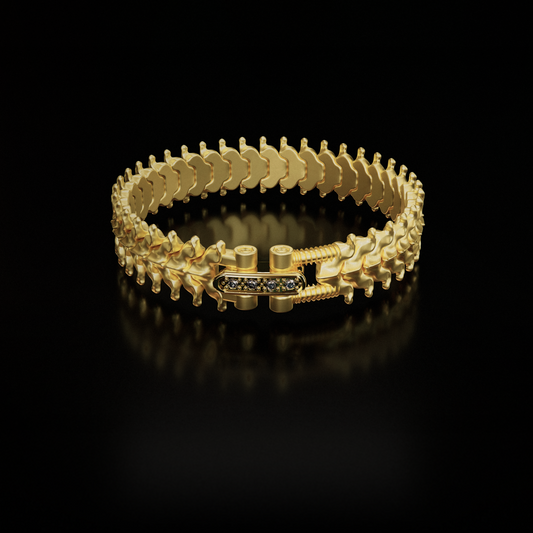 Yellow Gold - SPINALE BRACELET | LARGE 16MM 18K GOLD