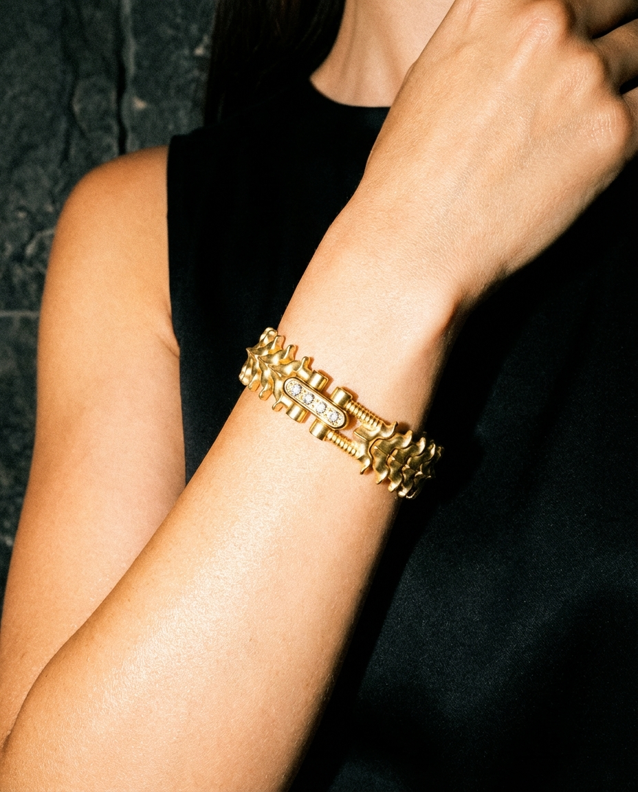Yellow Gold - SPINALE BRACELET | MEDIUM 12MM 18K GOLD